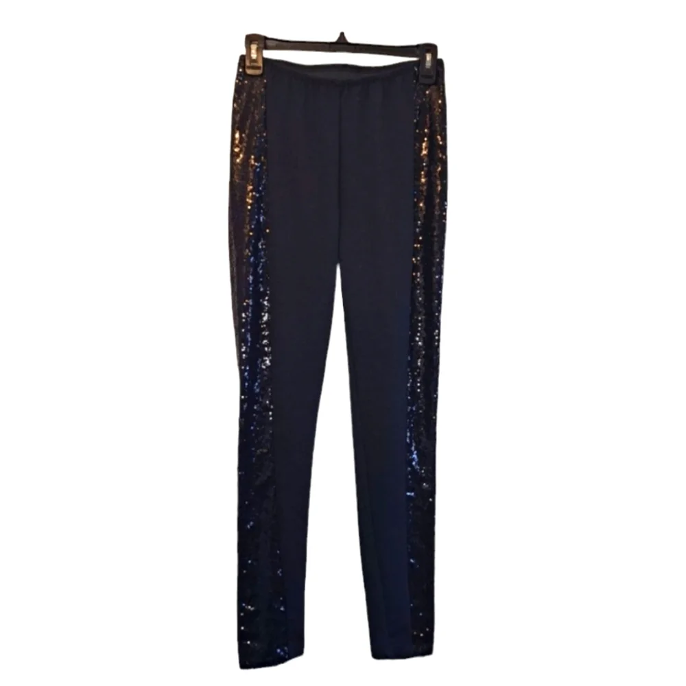 VENUS Black Sequin Leggings Size XS